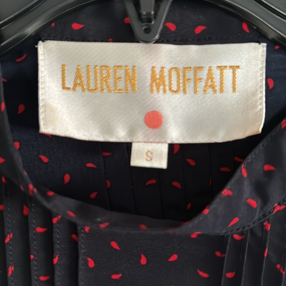 Lauren Moffatt asymmetric snap front blouse S - Picture 4 of 9